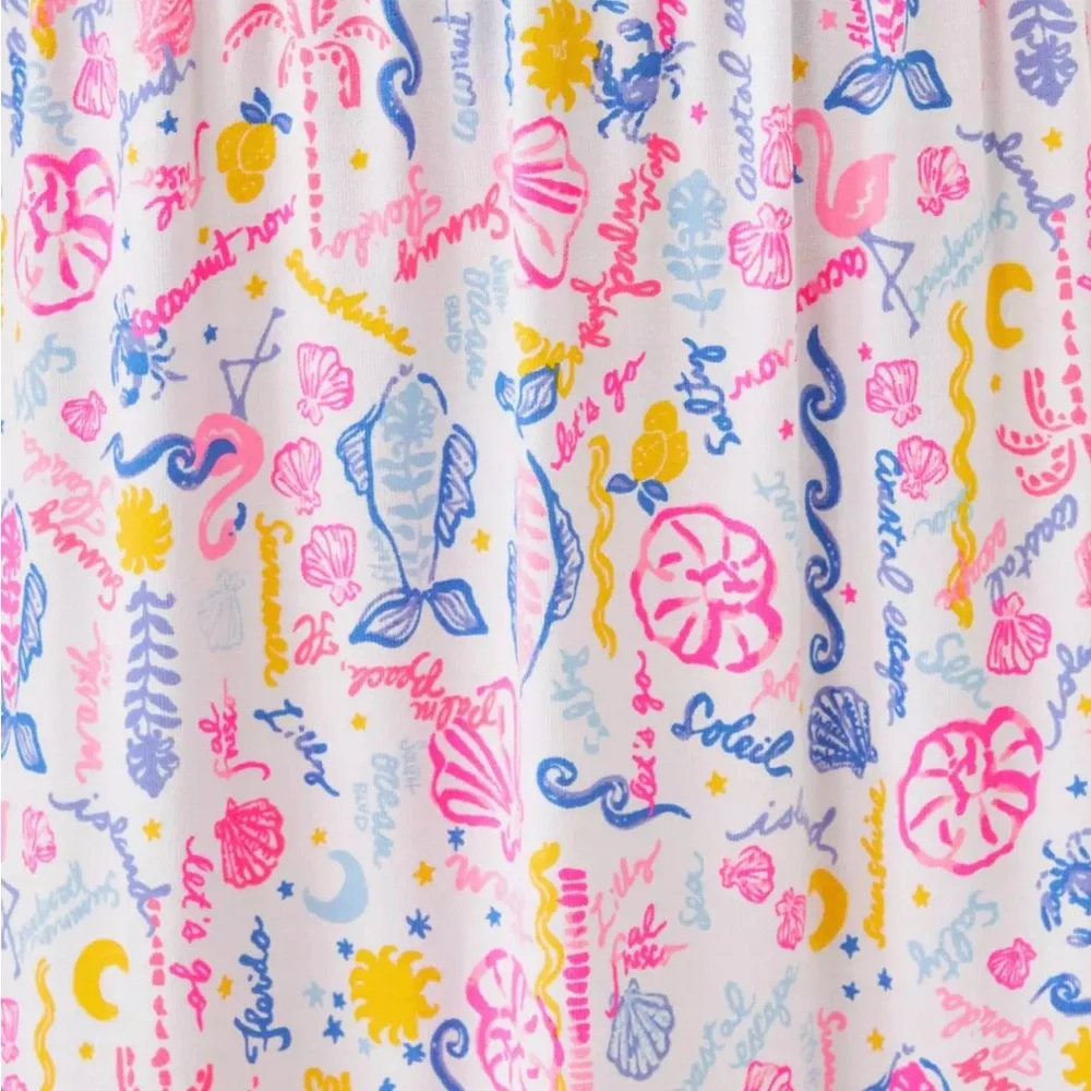 NWT Lilly Pulitzer Jilly Smocked Dress Summer Serenade, XL - Picture 8 of 8